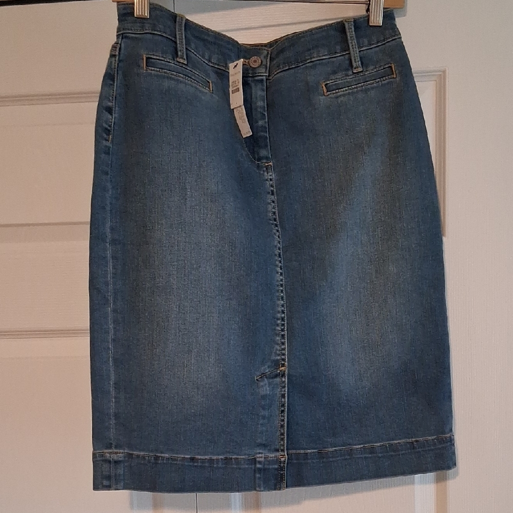Talbots Classic Denim Pencil Skirt